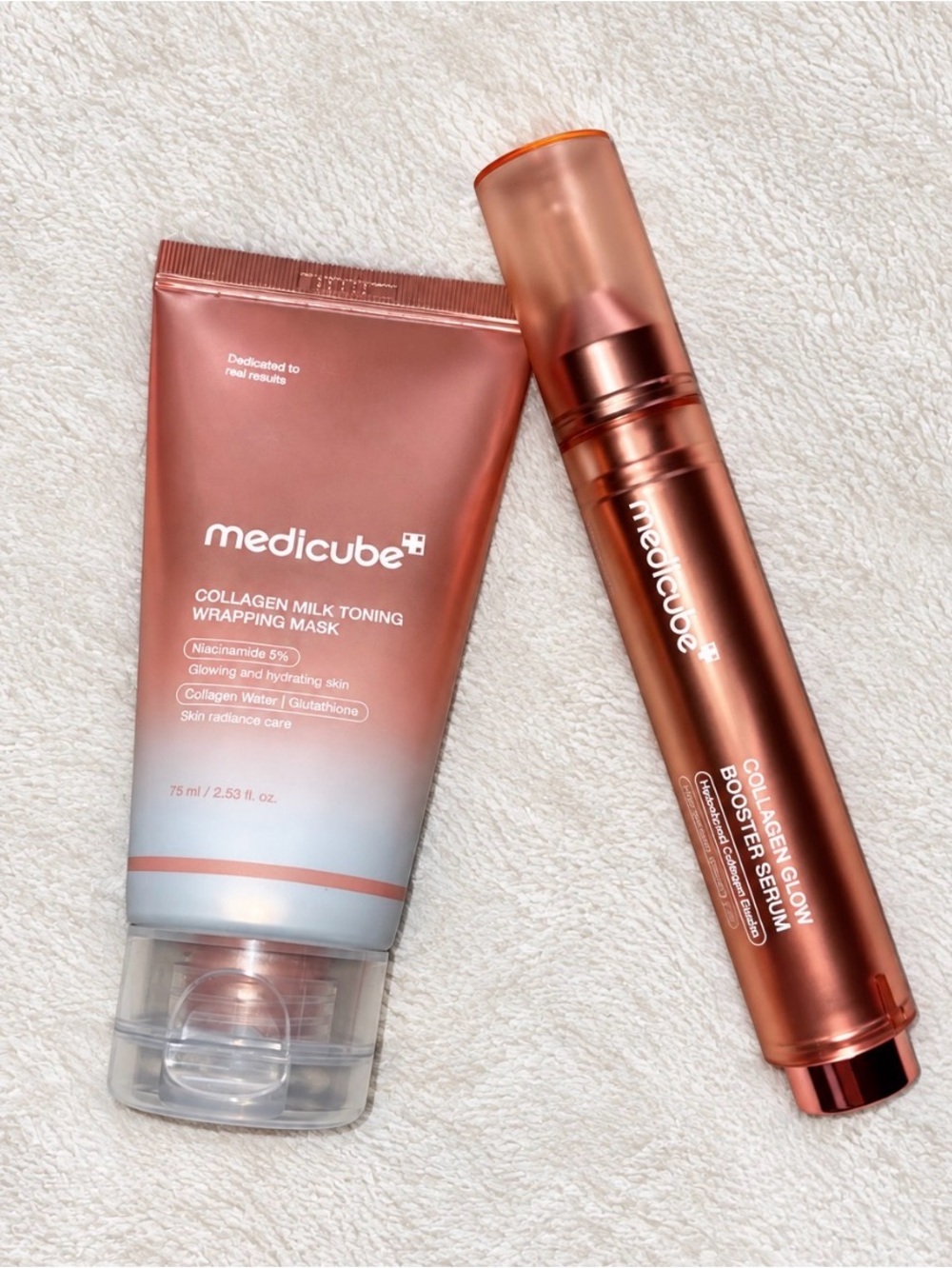 Medicube Collagen Glow Booster Serum & Wrapping Mask Set